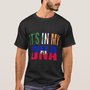 Flag für irisches und haitianisches Mix-DNA-Perfek T-Shirt
