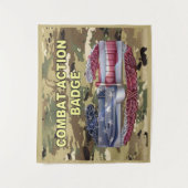 Flag für Kampfaktion Wandteppich (Vorderseite)