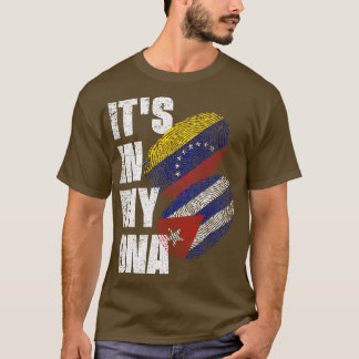 Flag für kubanisches und venezolanisches DNA-Erbe T-Shirt