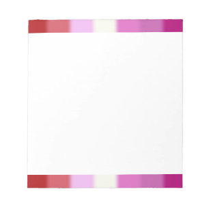 Flag für Lesben Notizblock