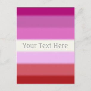 Flag für Lesben Postkarte
