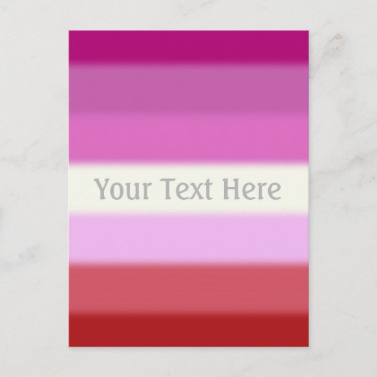 Flag für Lesben Postkarte (Vorderseite)