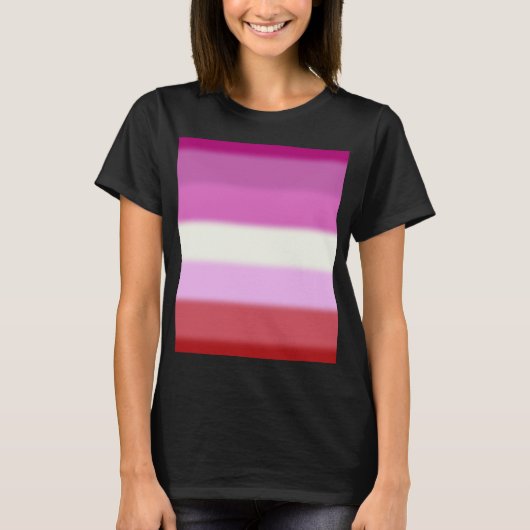 Flag für Lesben T-Shirt (Vorderseite)