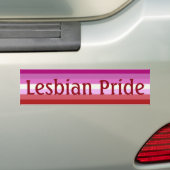 Flag für Lesben (Text) Autoaufkleber (Auf Auto)