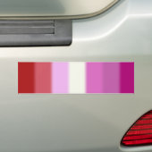 Flag für Lesben, Version 2 Autoaufkleber (Auf Auto)