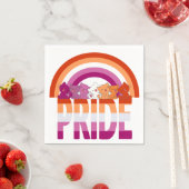 Flag für lesbische Katzen Serviette (Beispiel)