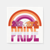 Flag für lesbische Katzen Serviette (Vorderseite)