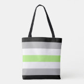 Flag für LGBTQ-Agender Tasche (Rückseite)