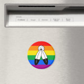 Flag für LGBTQ+-Markenbezeichnungen mit zwei Geist Magnet (In Situ (Geschirrspüler))