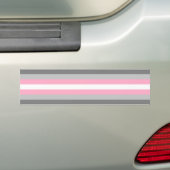 Flag für Mädchen (Demi Girl Pride) (Geschlechtside Autoaufkleber (Auf Auto)