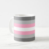 Flag für Mädchen (Demi Girl Pride) (Geschlechtside Kaffeetasse (Vorderseite Links)