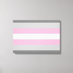 Flag für Mädchen (Demi Girl Pride) (Geschlechtside Leinwanddruck