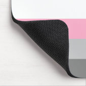 Flag für Mädchen (Demi Girl Pride) (Geschlechtside Mousepad (Ecke)
