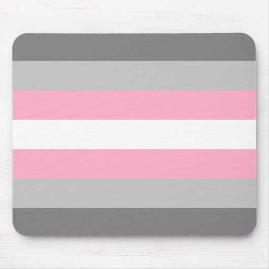 Flag für Mädchen (Demi Girl Pride) (Geschlechtside Mousepad (Vorne)