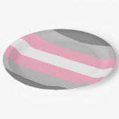 Flag für Mädchen (Demi Girl Pride) (Geschlechtside Pappteller (Schrägansicht)