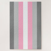 Flag für Mädchen (Demi Girl Pride) (Geschlechtside Puzzle (Vertikal)