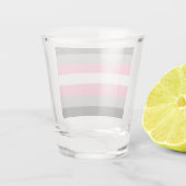 Flag für Mädchen (Demi Girl Pride) (Geschlechtside Schnapsglas (Rückseite)