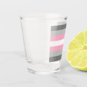 Flag für Mädchen (Demi Girl Pride) (Geschlechtside Schnapsglas (Links)