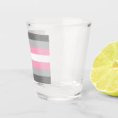 Flag für Mädchen (Demi Girl Pride) (Geschlechtside Schnapsglas (Rechts)