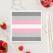 Flag für Mädchen (Demi Girl Pride) (Geschlechtside Serviette (Beispiel)
