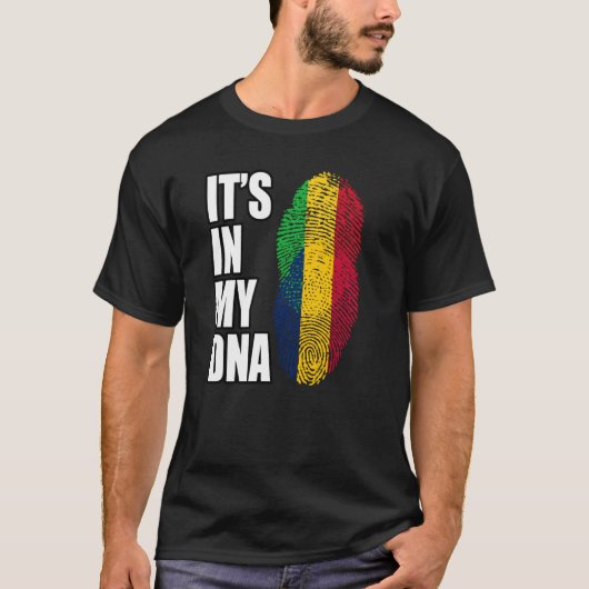 Flag für malisches und tschadisches DNA-Erbe T-Shirt (Vorderseite)