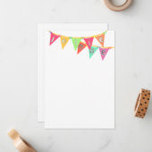 Flag für mich! Bannerpapier Mitteilungskarte (Vorderseite/Rückseite Beispiel)