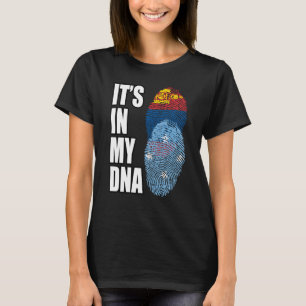 Flag für mikronesische und mongolische DNA-Mischun T-Shirt