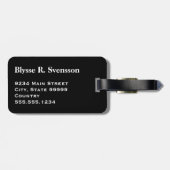 Flag für Monogramm-Nonbinär Gepäckanhänger (Rückseite horizontal)