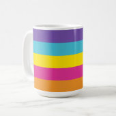 Flag für nicht binäre Geschlechter Kaffeetasse (Vorderseite Links)