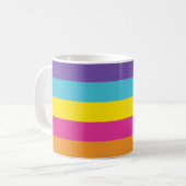 Flag für nicht binäre Geschlechter Kaffeetasse (Vorderseite Links)