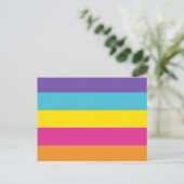 Flag für nicht binäre Geschlechter Postkarte (Stehend Vorderseite)