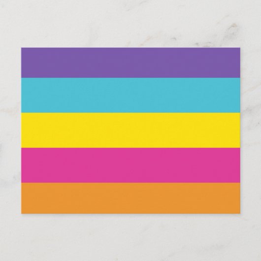 Flag für nicht binäre Geschlechter Postkarte (Vorderseite)