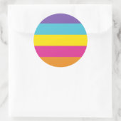 Flag für nicht binäre Geschlechter Runder Aufkleber (Tasche)