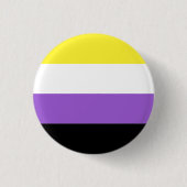 Flag für nicht binäre Pride Button (Vorderseite)