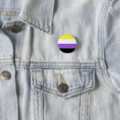 Flag für nicht binäre Pride Button (Beispiel)