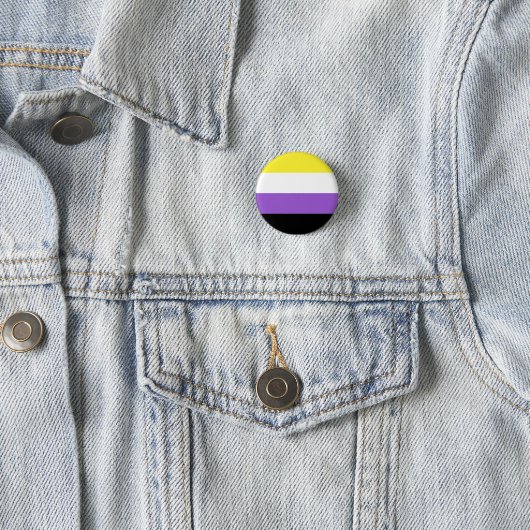 Flag für nicht binäre Pride Button (Beispiel)
