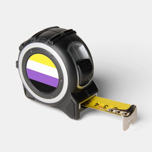 Flag für nicht binäre Pride Maßband (Winkel)