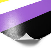 Flag für nicht binäre Prippen Fotodruck (Ecke)