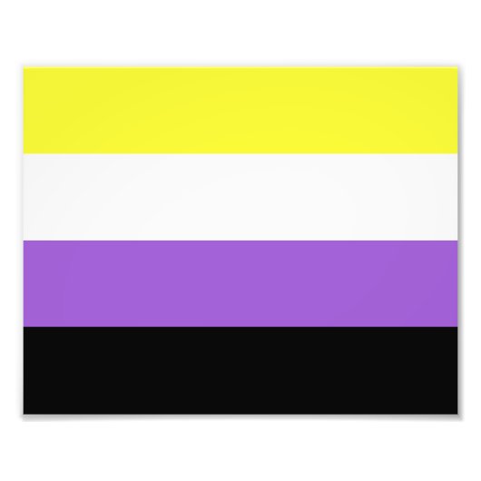 Flag für nicht binäre Prippen Fotodruck (Vorne)