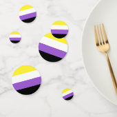 Flag für nicht binäre Prippen Konfetti (Gruppe)