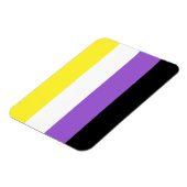 Flag für nicht binäre Prippen Magnet (Linke Seite)