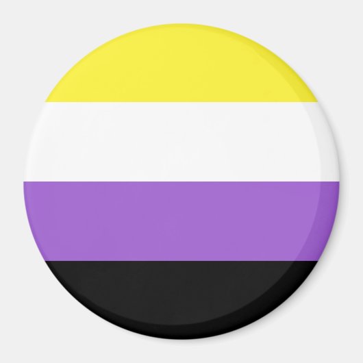 Flag für nicht binäre Prippen Magnet (Vorne)