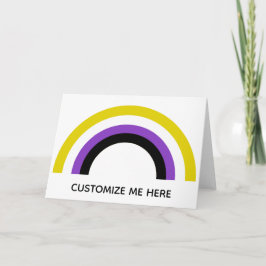 Flag für nicht binäre Regenbogen, nicht binäre Sto Karte