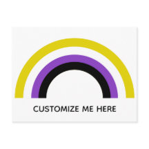 Flag für nicht binäre Regenbogen, nicht binäre Sto