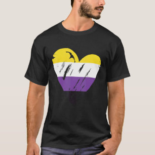 Flag für nicht binäre Steigeisen, nicht binär T-Shirt