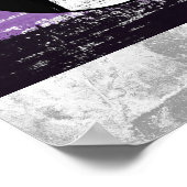 Flag für nichtbinäre gestrichene Proteste Poster (Ecke)