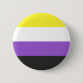 Flag für nichtbinäre LGBTQ-Werte Button (Vorderseite)