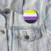 Flag für nichtbinäre LGBTQ-Werte Button (Beispiel)