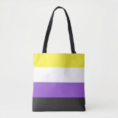 Flag für nichtbinäre LGBTQ-Werte Tasche (Vorderseite)