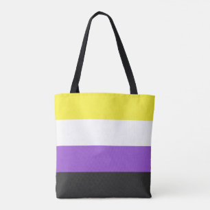 Flag für nichtbinäre LGBTQ-Werte Tasche